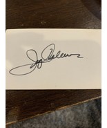 HOF JERRY COLEMAN SIGNED AUTOGRAPHED 3X5 INDEX CARD NEW YORK YANKEES - £11.02 GBP