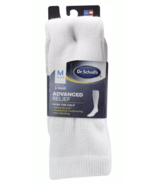 Dr. Scholls 2 PAIR ADVANCED RELIEF OVER THE CALF WHITE SOCKS SIZE 7-12 - $28.64 CAD