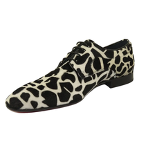 Men's GENIO Leopard Red Leather Sole Shoes Turkey 120195268 Black White image 3