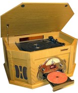 Boytone BT-15TBS Wireless Connection Classic Natural Wood Turntable System - £164.37 GBP