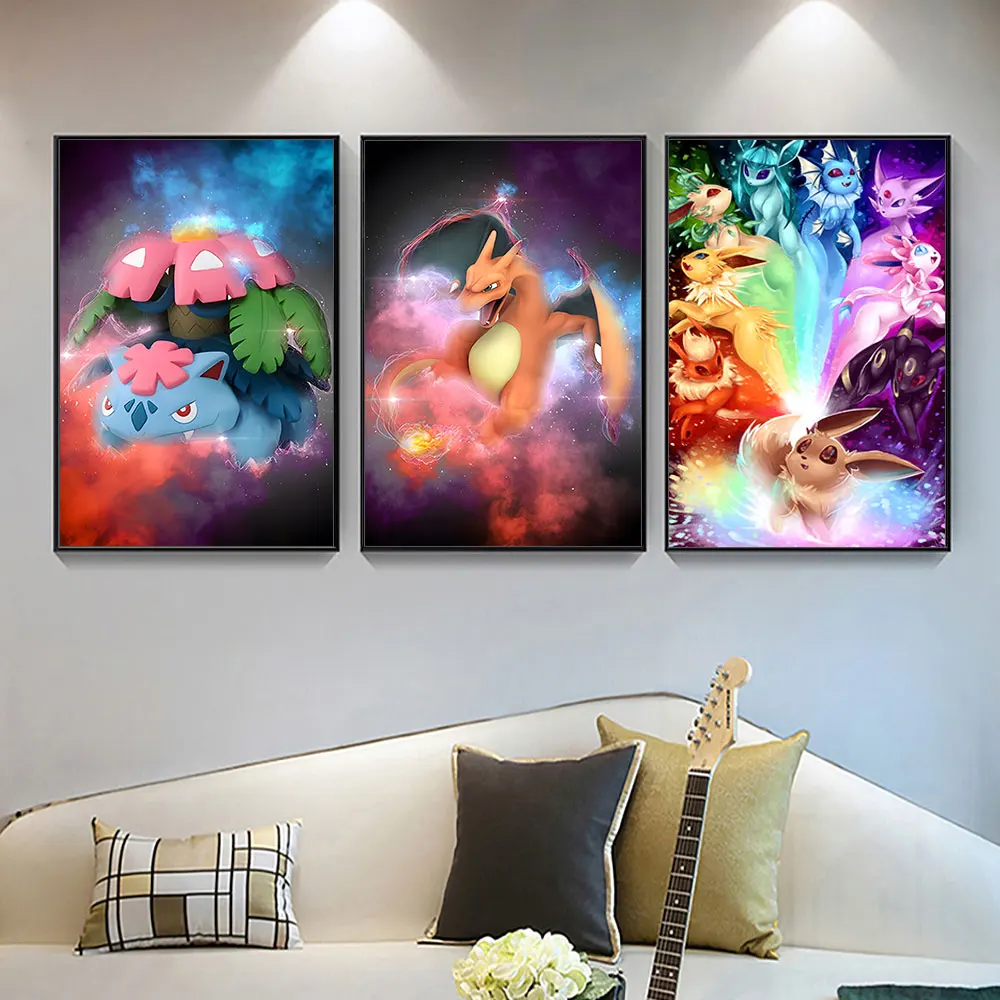 Posters Pokemon Peripheral Anime Eeveelutions Venusaur Kawaii Picture