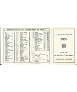 ⭕VTG, Pocket Calendar 1956 LA MUTUELLE DU MANS France - $226.15 MXN