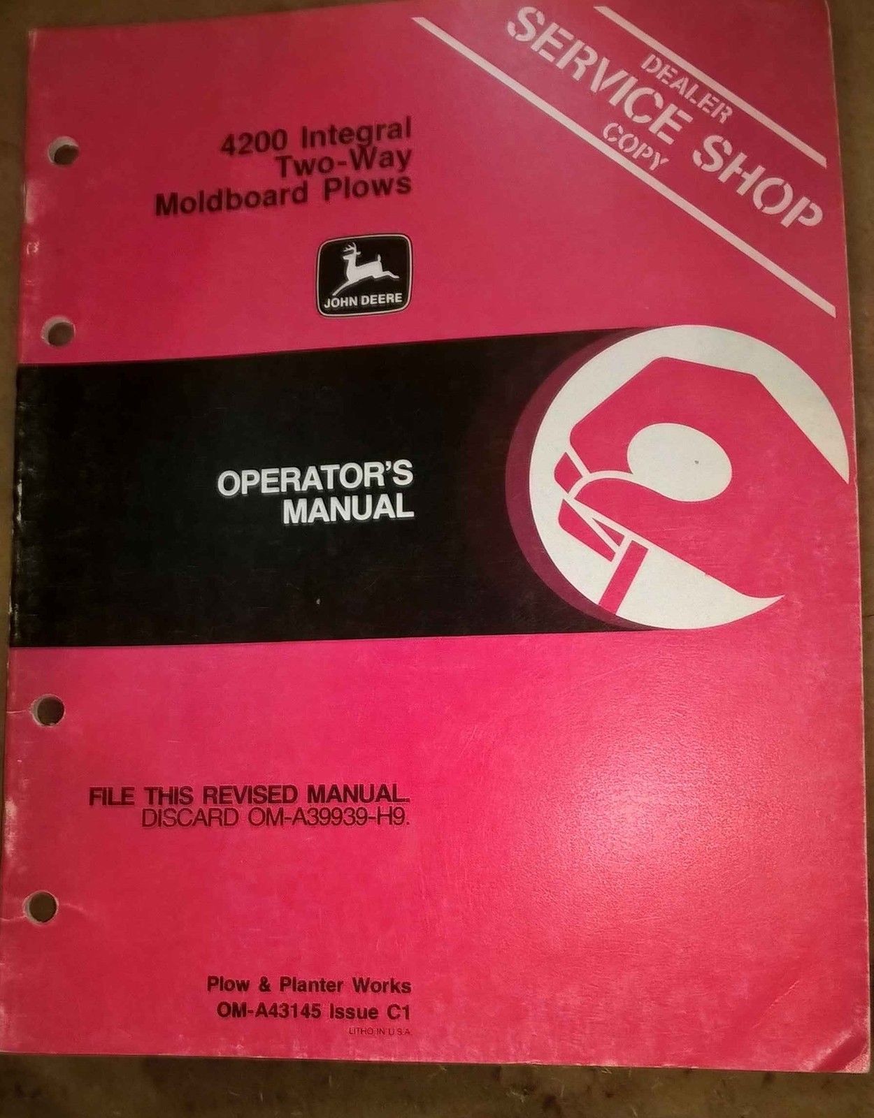 JD John Deere 4200 Moldboard Plows Operators Manual OM-A43145 OMA43145 D... - $29.95