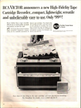 1962 RCA Victor Tape Recorder Machine Vintage Print Ad High Fidelity Sound Music - £21.65 GBP