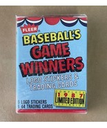 1987 Fleer Game Winners Ltd Ed Complete Set of 44 Cards Sealed in Factory Box - $11.99