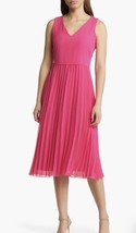 Sam Edelman Pleated Skirt Sleeveless Dress in Fuchsia at Nordstrom, Size... - £91.59 GBP