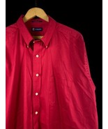 Chaps Ralph Lauren Shirt Size XL Mens 17 / 17 1/2 Red Button Down Wrinkl... - $591.24 MXN