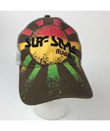 SURF STYLE Alabama TRUCKER Strapback BROWN Mesh HAT Cap SUNBURST Red Yellow - £10.39 GBP