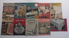 Vintage Crochet Pattern books/booklets Lot of 10 Lily&#39;s Album of Crochet... - £9.56 GBP