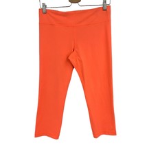 Under Armour leggings Medium Neon Orange capri womens athletic pants - £14.24 GBP