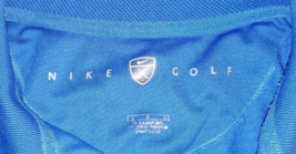 Nike Tour Performance Polo Shirt Mens Sz Large Blue Athletic Drifit Golf  - £11.91 GBP
