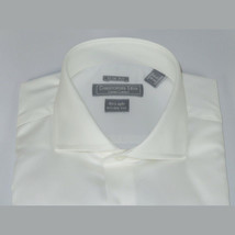 Men's Dress Shirt Christopher Lena 100% Cotton Wrinkle Free C507RSSR Ecru Slim image 5