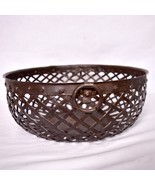 Woven Metal Hanging Basket Made in India - £46.93 GBP