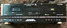 PyleHome PT649D Rack Mountable Dual Cassette Player And Recorder - £67.06 GBP