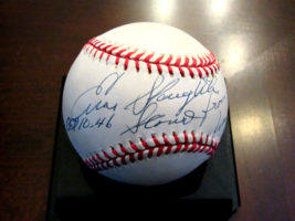 Enos Slaughter &quot;Oct 10 46 Scored From First&quot; Cards Signed Auto Onl Baseball Jsa - £200.95 GBP