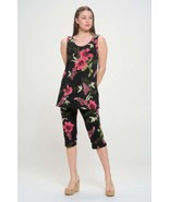 Women&#39;s Plus Size Tank Capri Pants Set - $1,305.68 MXN