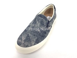 Levis Premium White Tab Mens 11 Blue Denim Jean Low Top Slip-On Shoe - $46.99