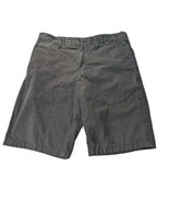 Hurley Mens Casual Shorts Black Gray Plaid Flat Front Pockets Button Siz... - $363.60 MXN