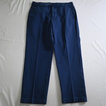 Brooks Brothers 34x30 Blue Clark Straight Leg Flat Front Mens Chino Pants - $29.99