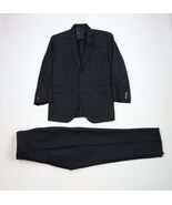 Vintage 90s Streetwear Mens 40R Wool Blend Striped 2 Piece Suit Wedding ... - $3,103.73 MXN