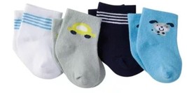 Gerber Baby Boy Ankle Bootie Sock, 0-6 Months, 4-Pack - £7.15 GBP