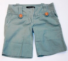 ARDEN B. Bermuda SHORTS Slanted POCKETS Green COTTON 2 FREE SHIPPING - $64.32