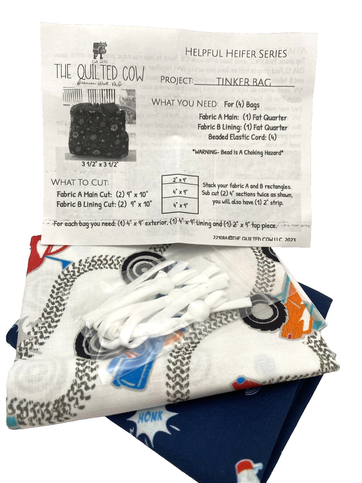 The Quilted Cow Helpful Heifer Tinker Bag Sewing Kit  NEW - $18.04