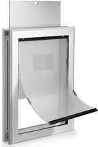 Weatherproof Dog Door, Large Aluminum Pet Door Inner Frame 11.6 X 16.8 - £160.11 GBP