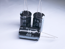 5X HE Suscon 82uF 400V 18x30 Electrolytic Radial Capacitor High Ripple L... - $7.50