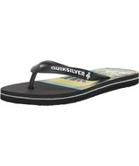 Quiksilver Men&#39;s Molokai Panel 3 Point Sandal Flip-Flop, Black, 13 - $15.84
