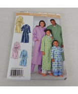 Simplicity 1562 Unisex Adult Teen Child Robe Sewing Pattern Sizes XS-XL ... - $7.85