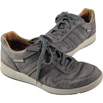 MEPHISTO Rebeca Perf Gray Shoes Nubuck Walking Sneakers 8.5 US Leather - $58.41