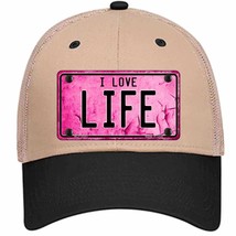 I Love Life Novelty Khaki Mesh License Plate Hat - £21.65 GBP