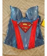 DC Comics Ladies Bustier Corset Bra Costume Super Girl Size Small/Medium... - €17,73 EUR