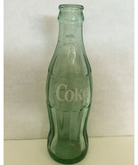 Vintage glass coca cola bottle white lettering 6.5  fl.oz size coke pop ... - $33.88 CAD