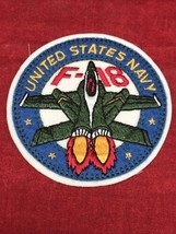 United States Navy F-18 Patch Embroidered On Felt US Not Sewn - £7.04 GBP
