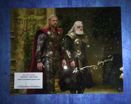 Anthony Hopkins &amp; Chris Hemsworth Hand Signed Autograph 11x14 Photo - £239.80 GBP