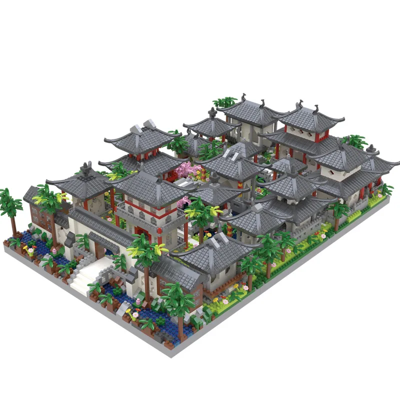 High Difficulty And Huge Suzhou Garden Micro Particle Architecture Building - £65.47 GBP