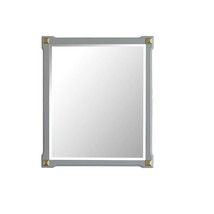 House Marchese 41&quot;x26&quot; Mirror, Pearl Gray Finish - $149.00