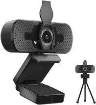 19P Webcam with Microphone Privacy Cover Tripod, Desktop Laptop Computer Web - £27.22 GBP