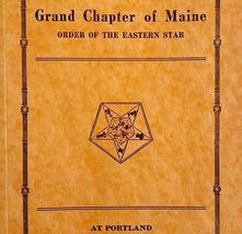 Order Of The Eastern Star 1931 Masonic Maine Grand Chapter Vol XIII PB B... - $1,299.91 MXN