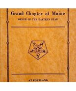 Order Of The Eastern Star 1931 Masonic Maine Grand Chapter Vol XIII PB B... - €60,10 EUR
