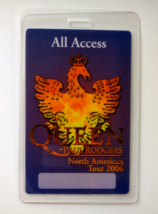 Queen Plastic Laminated Concert Backstage Pass 2006 Tour Paul Rodgers Ha... - £22.35 GBP