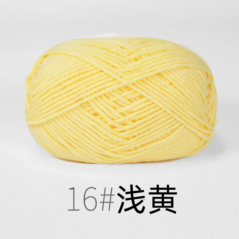 4ply Milk Cotton Yarn For Crochet Needlework Dyed Lanae Craft -RYMX16-1p... - €2,20 EUR