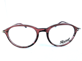 New Persol 3125-V 1054 51mm Rx Round Brown Men&#39;s Eyeglasses Frame Italy - $2,241.64 MXN
