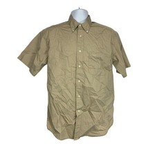 Dockers Men&#39;s Easy Care Twill Short Sleeved Button Down Dress Shirt Size M - £18.63 GBP
