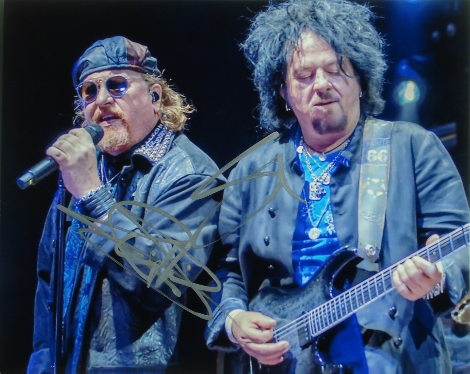 TOTO SIGNED PHOTO X2 -  STEVE LUKATHER &amp; JOSEPH WILLIAMS w/COA - $169.00