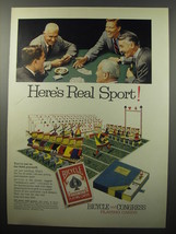 1955 Bicycle and Congress Playing Cards Advertiseement - Here&#39;s Real Sport - £14.86 GBP