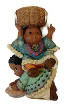 Native American Indian Children Figurine (Girl Holding Sheep) - $17.50