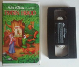 Robin Hood Disney Black Diamond Vhs 1991 Original Case Collectible Rare - £23.19 GBP